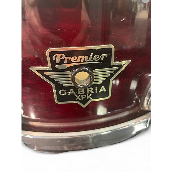 Used Premier 5 Piece CABRIA XPK Trans Red Drum Kit