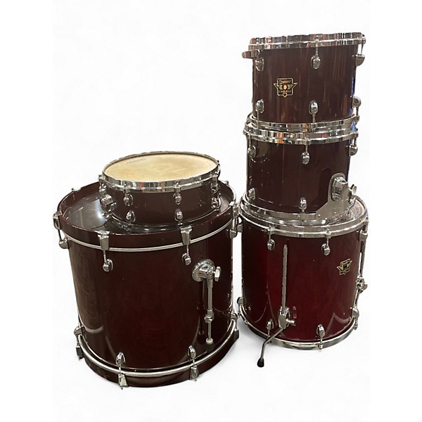 Used Premier 5 Piece CABRIA XPK Trans Red Drum Kit