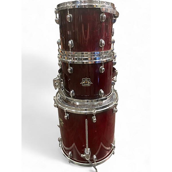 Used Premier 5 Piece CABRIA XPK Trans Red Drum Kit