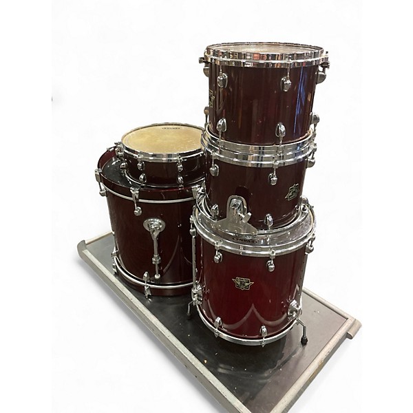 Used Premier 5 Piece CABRIA XPK Trans Red Drum Kit
