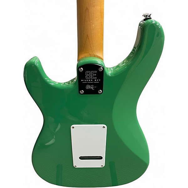 Used PRS SE Silver Sky Green Solid Body Electric Guitar