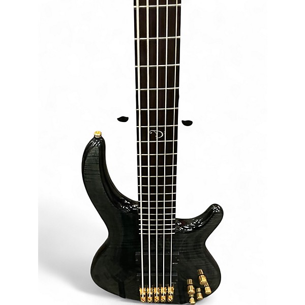 Used Dean Edge 5 String EMG Green Electric Bass Guitar