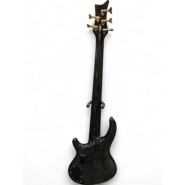 Used Dean Edge 5 String EMG Green Electric Bass Guitar