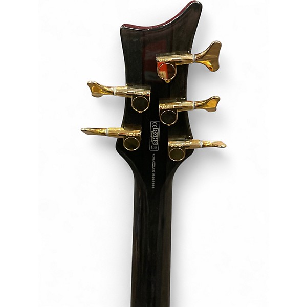 Used Dean Edge 5 String EMG Green Electric Bass Guitar