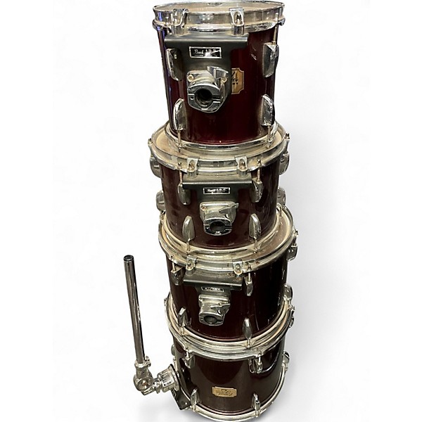 Used Pearl 7 Piece 7-Piece Export Wine Red Drum Kit