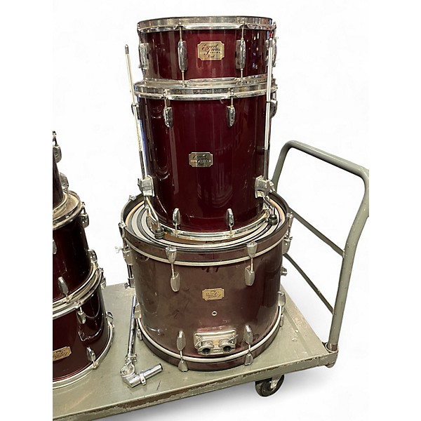 Used Pearl 7 Piece 7-Piece Export Wine Red Drum Kit