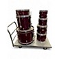 Used Pearl 7 Piece 7-Piece Export Wine Red Drum Kit