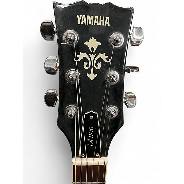 Vintage 1990s Yamaha SA 1100 2 Color Sunburst Hollow Body Electric Guitar
