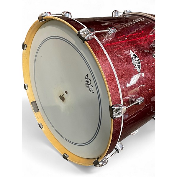 Used Pearl 5 Piece Export RED Drum Kit
