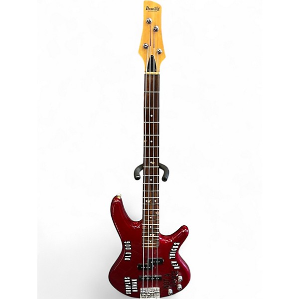 Used Ibanez soundgear gio Red Electric Bass Guitar