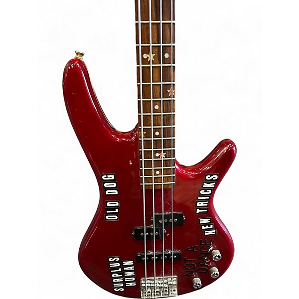 Used Ibanez soundgear gio Red Electric Bass Guitar