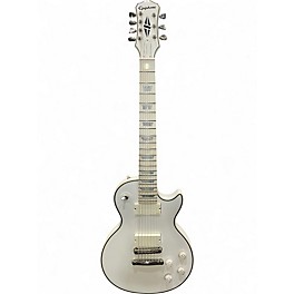 Used Epiphone MKH Snofall Les Paul Custom White Solid Body Electric Guitar