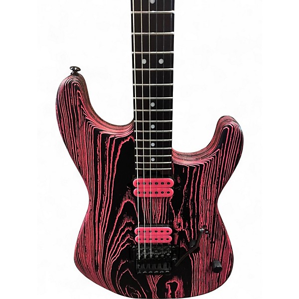 Used 2022 Charvel Charvel Pro-Mod San Dimas Style 1 HH FR E NEON PINK ASH Solid Body Electric Guitar