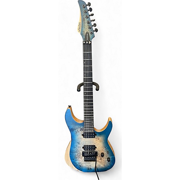 Used Schecter Guitar Research REAPER-6FR SATIN SKY BURST Solid Body Electric Guitar