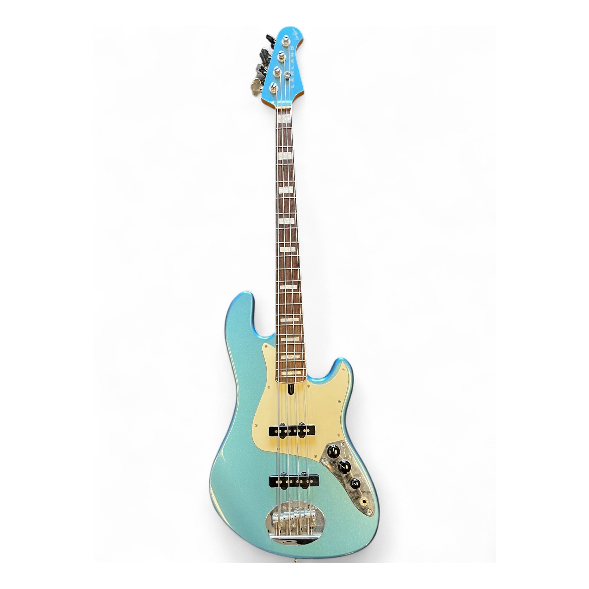 Used Lakland DJ4 Skyline Darryl Jones 4 string Blue Electric