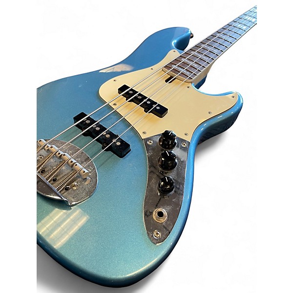 Used Lakland DJ4 Skyline Darryl Jones 4 string Blue Electric Bass Guitar