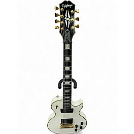 Used Epiphone Matt Heafy Les Paul Custom 7 BONE WHITE Solid Body Electric Guitar
