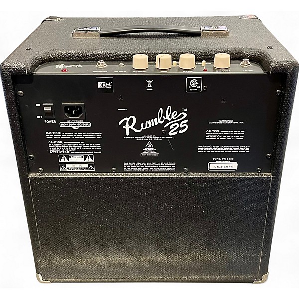 Used Fender Rumble 25 25W 1x8 Bass Combo Amp