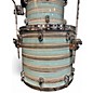 Used TAMA 4 Piece Starclassic Stripped Torquoise Drum Kit