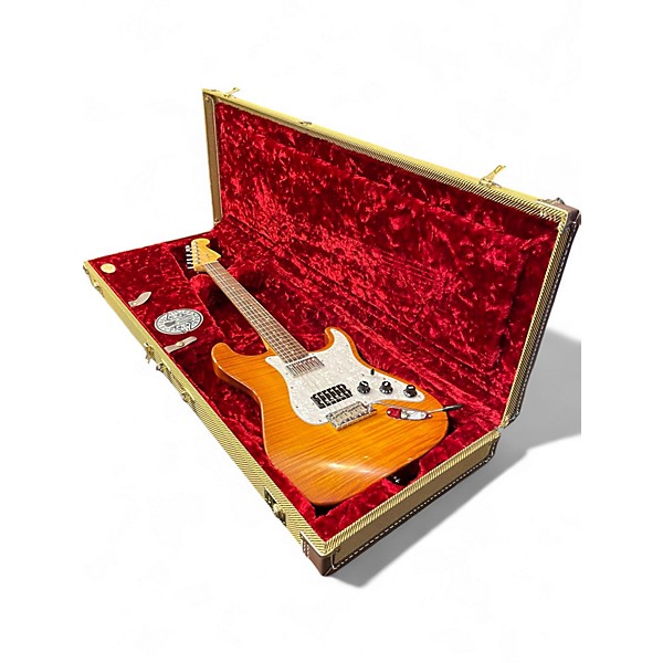 Used Fender American Select Stratocaster Iced Tea Solid Body Electric Guitar