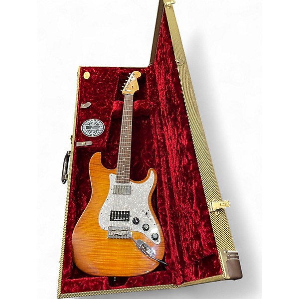 Used Fender American Select Stratocaster Iced Tea Solid Body Electric Guitar