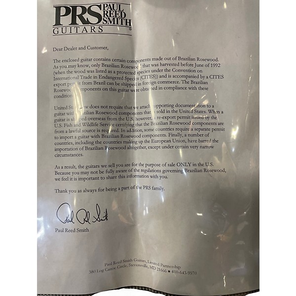 Used PRS Mccarty 594 Singlecut Artist Package Autumn Sky Solid Body Electric Guitar