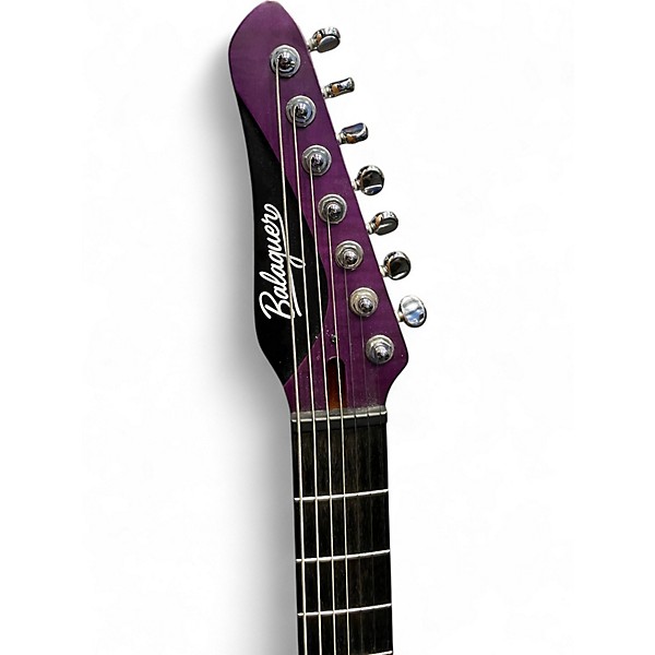 Used Balaguer Woodman Custom 7 string baritone Purple Baritone Guitars