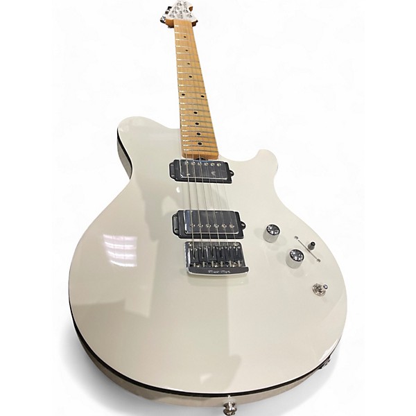 Used Ernie Ball Music Man Reflex White Solid Body Electric Guitar