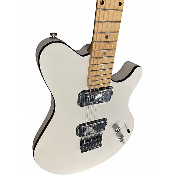 Used Ernie Ball Music Man Reflex White Solid Body Electric Guitar