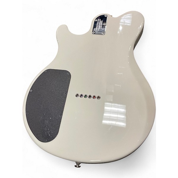 Used Ernie Ball Music Man Reflex White Solid Body Electric Guitar