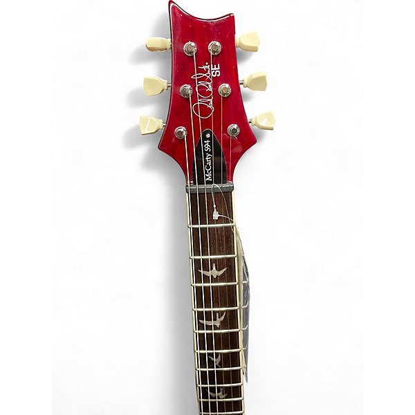 Used 2020s PRS SE Singlecut McCarty 594 Cherry Solid Body Electric Guitar