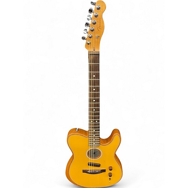 Used Fender Acoustasonic Player Telecaster Butterscotch Acoustic Electric Guitar