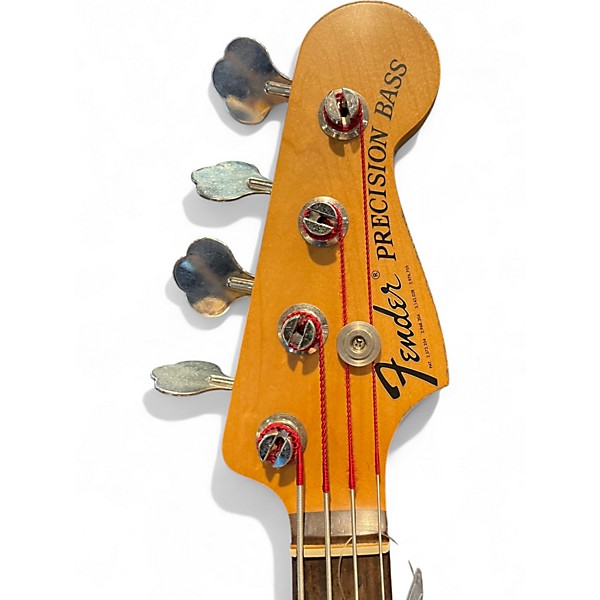 Used 2018 Fender Nate Mendel Precision Bass Candy Apple Red Electric Bass Guitar