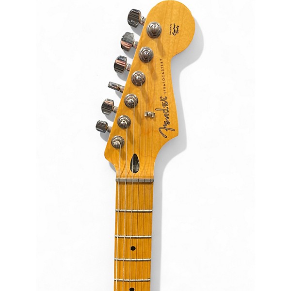 Used Fender Player Stratocaster Black Solid Body Electric Guitar