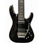 Used Schecter Guitar Research Hellraiser C7 Floyd Rose Sustaniac black Solid Body Electric Guitar