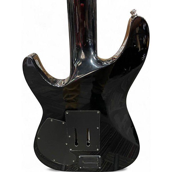 Used Schecter Guitar Research Hellraiser C7 Floyd Rose Sustaniac black Solid Body Electric Guitar
