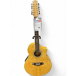 Used Ibanez EW2012ASE-NT Natural 12 String Acoustic Electric Guitar