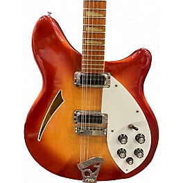 Vintage 1986 Rickenbacker 360/12 Cherry Sunburst Hollow Body Electric Guitar