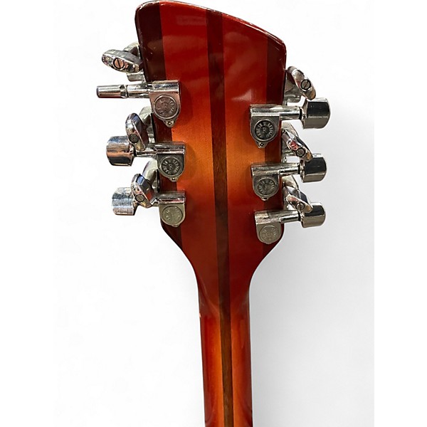 Vintage 1986 Rickenbacker 360/12 Cherry Sunburst Hollow Body Electric Guitar