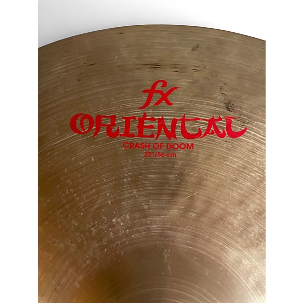 Used Zildjian 22in Oriental Crash Of Doom Cymbal