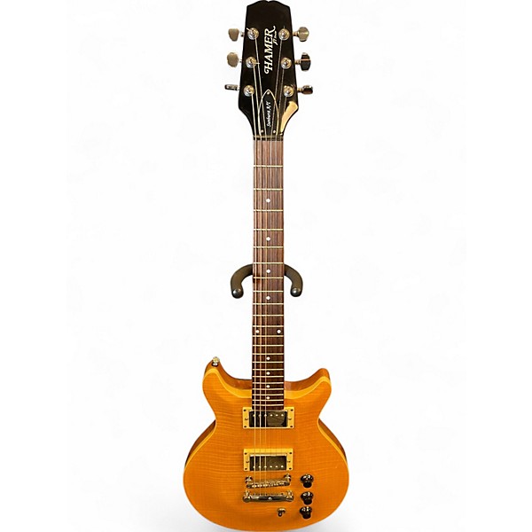 Used Hamer SUNBURST A/T Natural Solid Body Electric Guitar