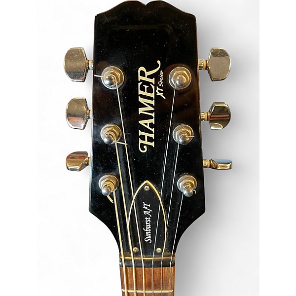 Used Hamer SUNBURST A/T Natural Solid Body Electric Guitar