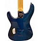 Used Schecter Guitar Research Omen Extreme 6 Ocean Blue Burst Solid Body Electric Guitar