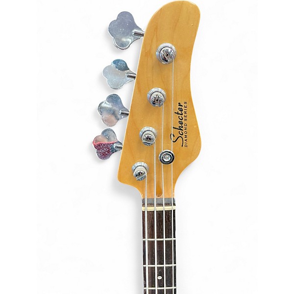 Used Schecter Guitar Research Diamond P Custom Blue Electric Bass Guitar