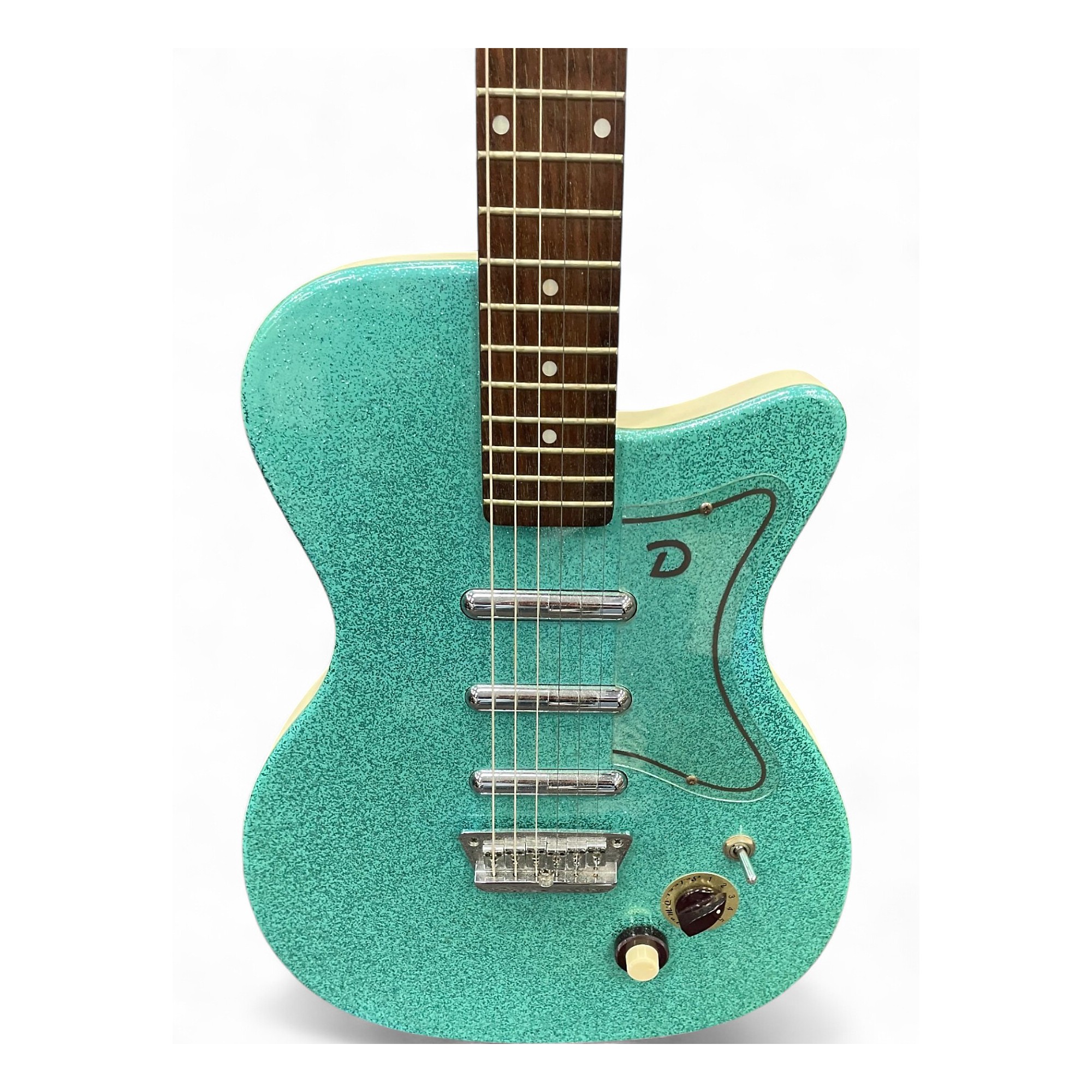 Danelectro 56-U3 Electric guitar Sparkle Green rare Good