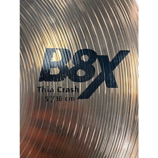 Used 2020s SABIAN 15in B8X THIN CRASH Cymbal