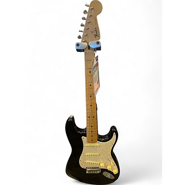 Used Fender STRATOCASTER Black Solid Body Electric Guitar