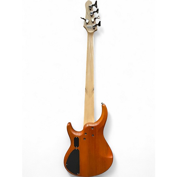 Used MTD Kingston Z Poplar Burl Vintage Natural Electric Bass Guitar