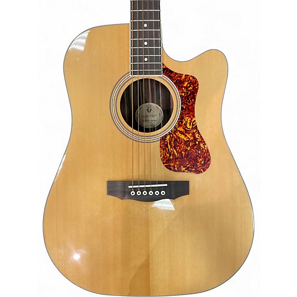 Used Guild D260CE DELUXE Natural Acoustic Electric Guitar