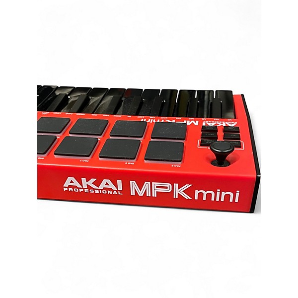 Used Akai Professional MPK Mini MKII Red & Black MIDI Controller